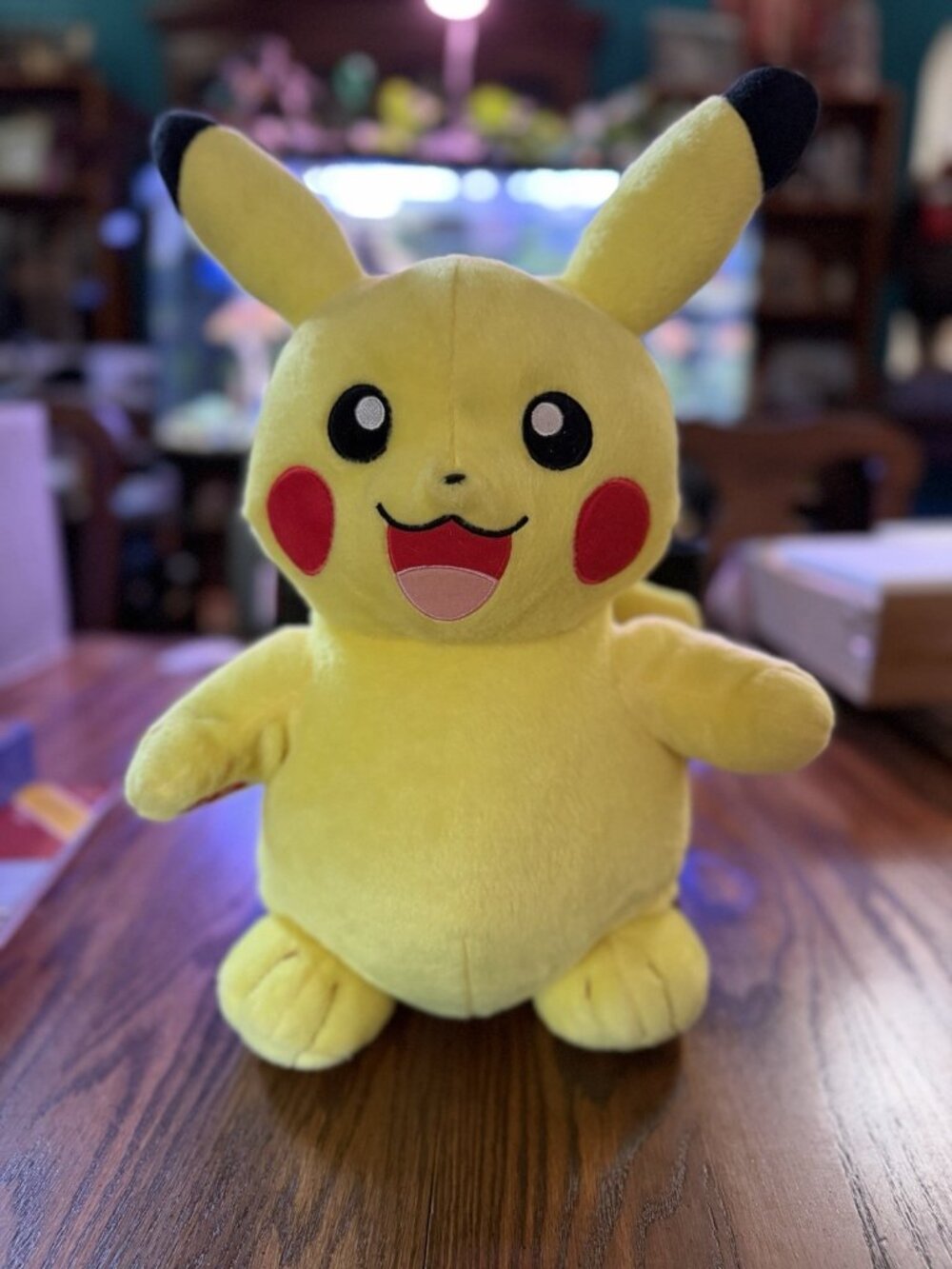 Pokemon Pikachu Talking Build-A-Bear BAB Plush Yellow & Black Pikachu Plushie